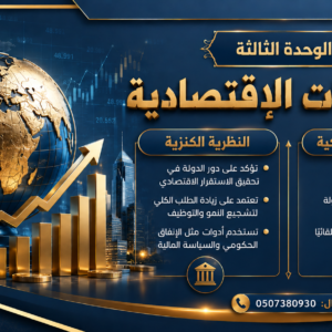 الفصل الثالث ( النظريات الإقتصادية ) الكلاسيكية - الكنزية